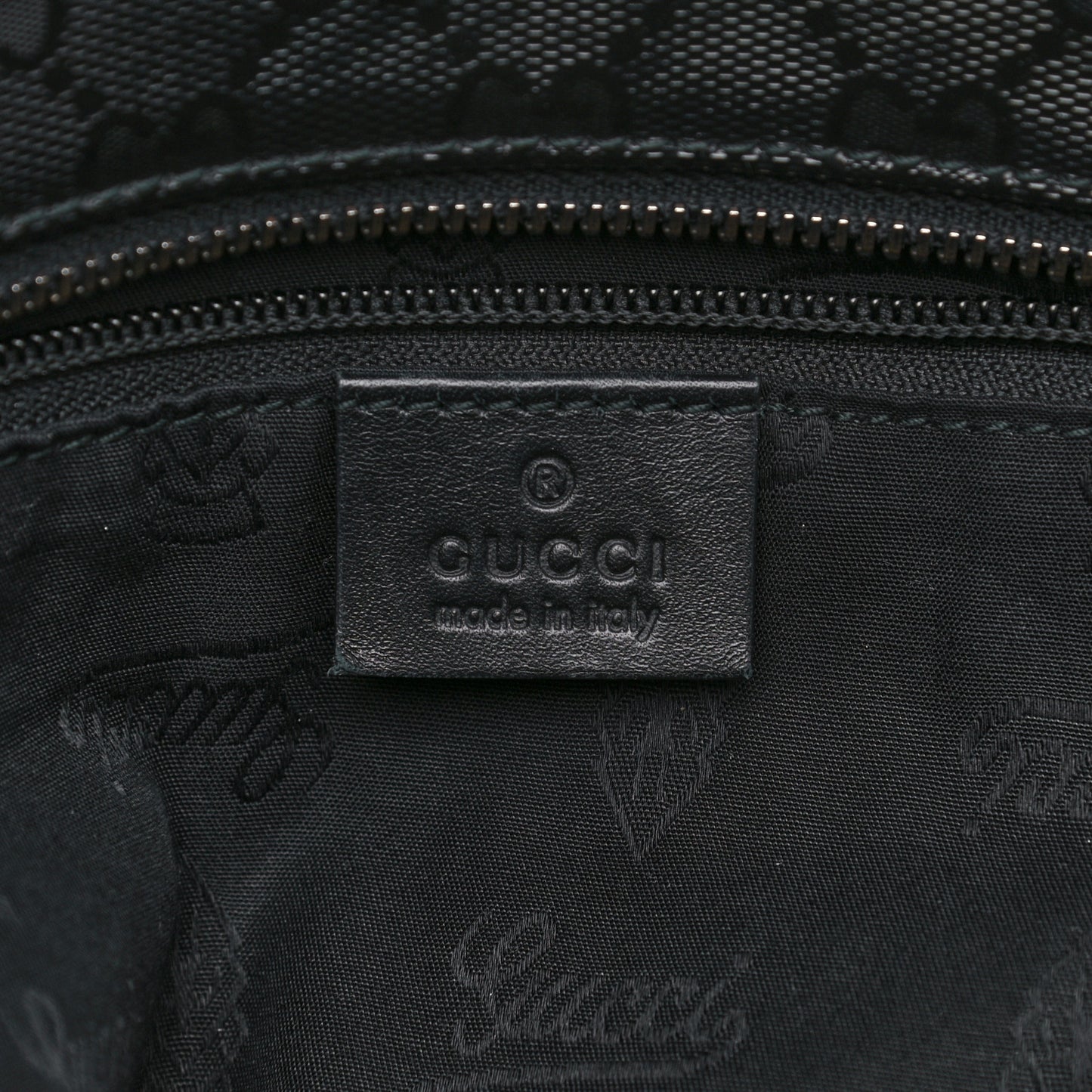 Imprime Monogram Medium Zippered Shopping Tote Black