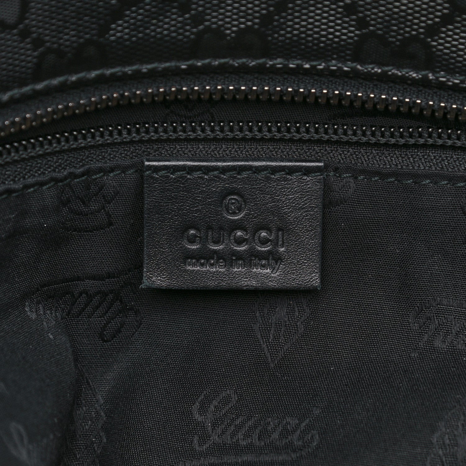 Gucci Imprime Monogram Medium Zippered Shopping Tote Black 6 of 12