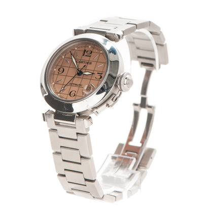 Cartier Stainless Steel 35mm Pasha C Automatic Watch Pink 3 of 7