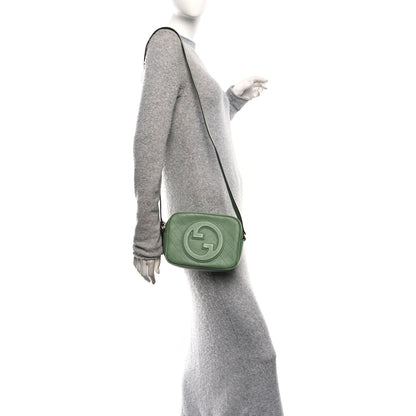 Gucci Sakai Be Green Calfskin Diagonal Stitched Small Blondie Shoulder Bag Light Green 2 of 10