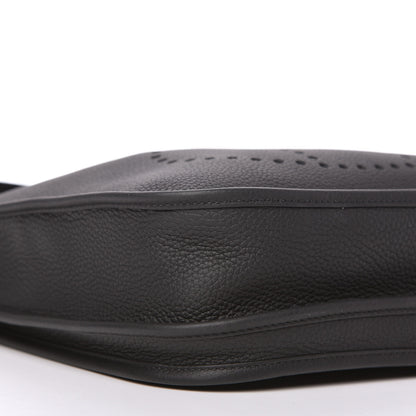 Hermes Taurillon Clemence Evelyne III PM Black 6 of 10