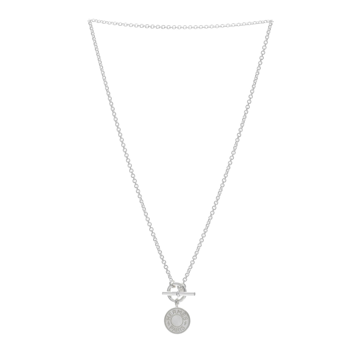 Sterling Silver Amulettes H Confettis Pendant Necklace