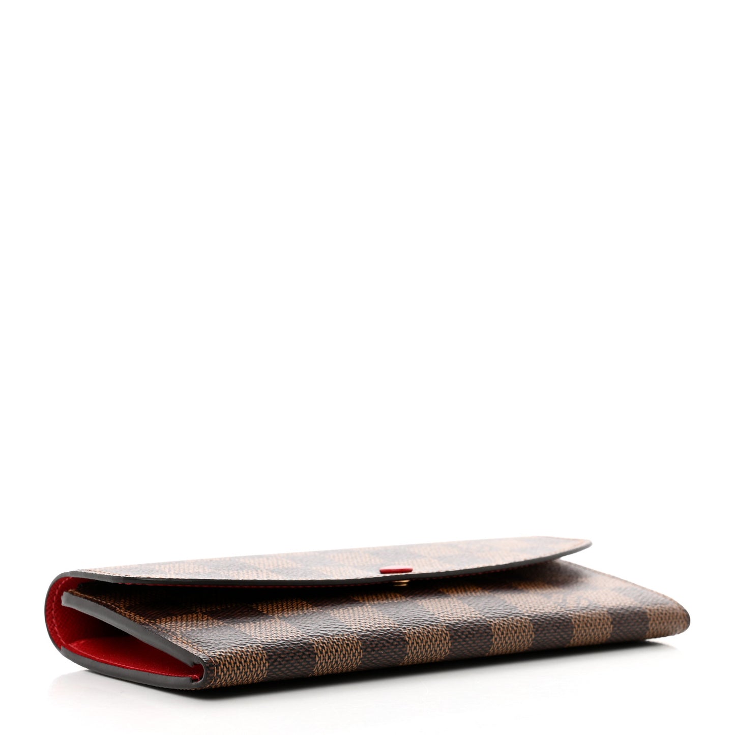 Damier Ebene Emilie Wallet Red