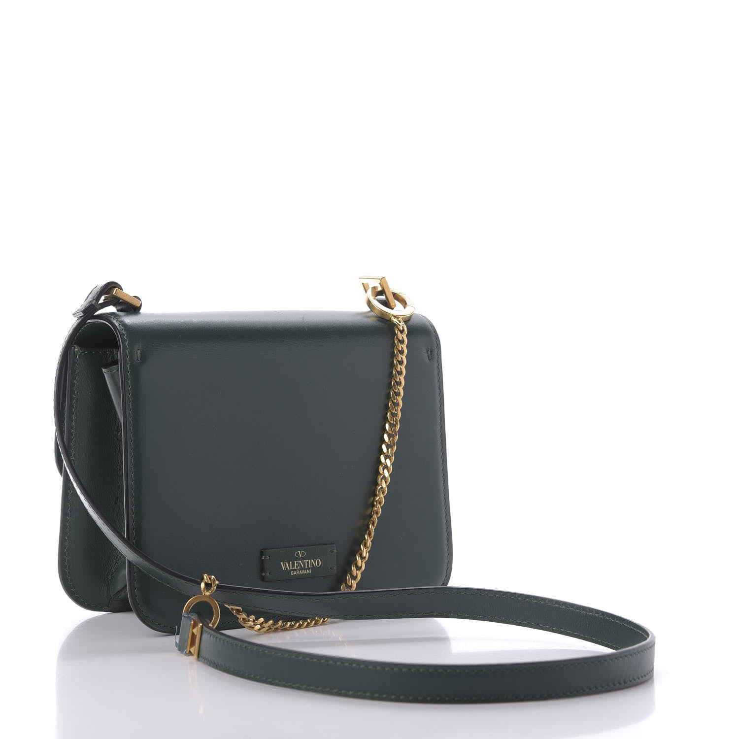 Valentino Garavani Smooth Calfskin Small VSling Shoulder Bag Green 3 of 8