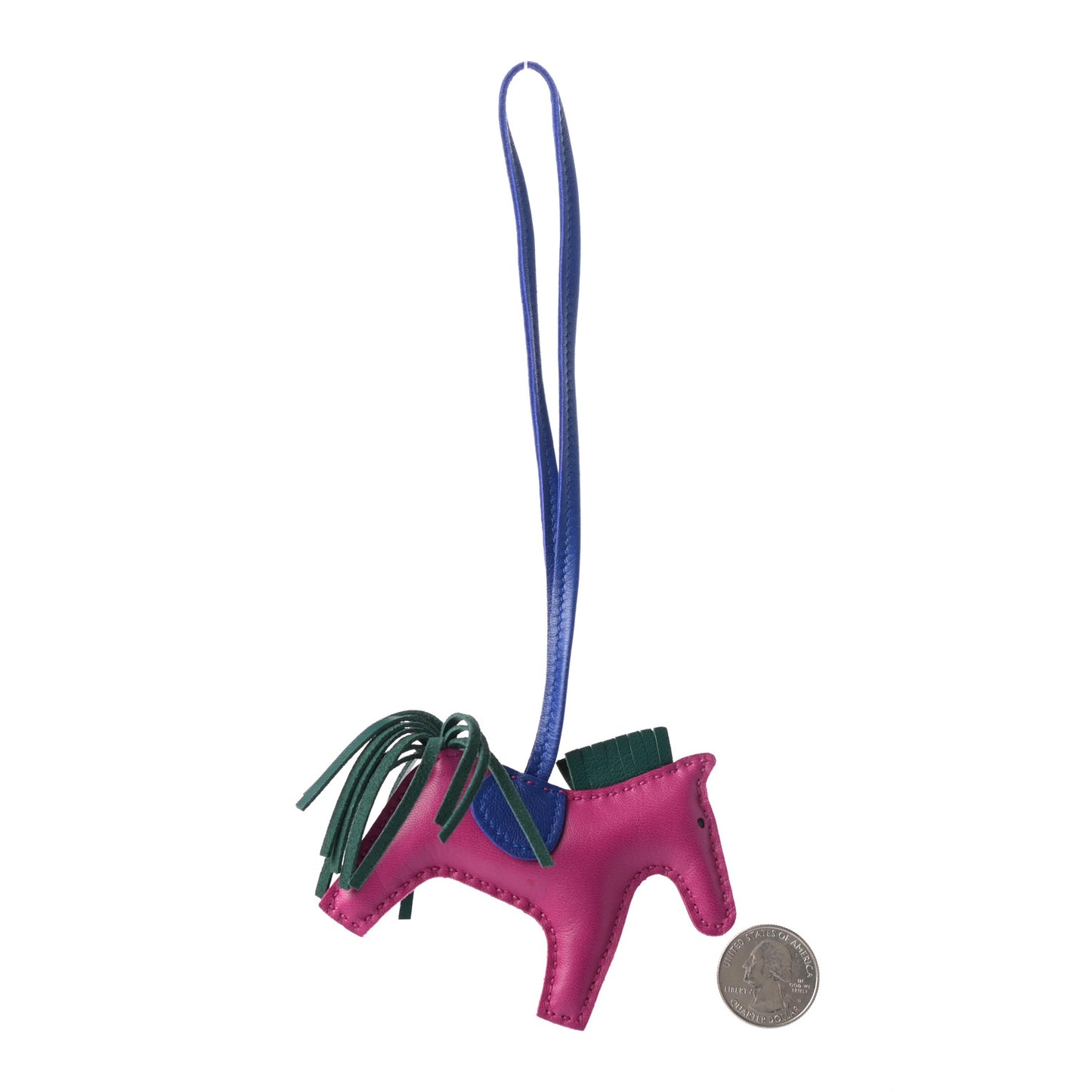 Milo Lambskin Grigri Rodeo Horse Bag Charm PM Rose Pourpre Bleu Electrique Malachite