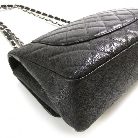 Caviar Jumbo Flap Black