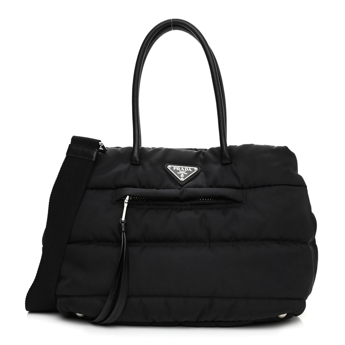 Tessuto Nylon Bomber Tote Black