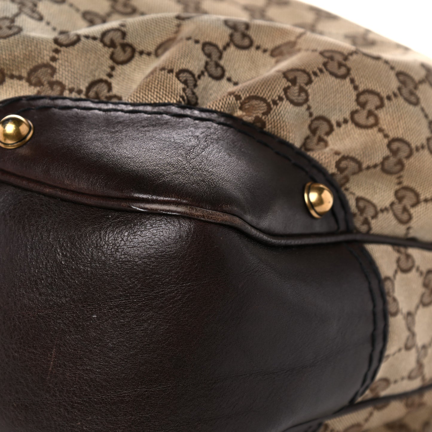 Monogram Large Jockey Hobo Dark Brown