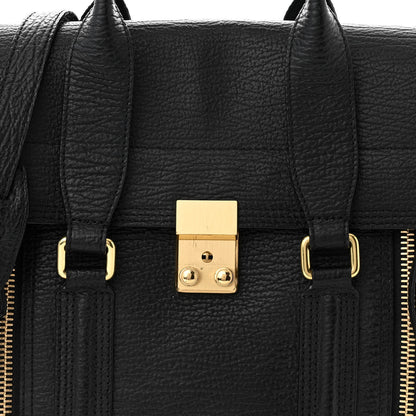 3.1 Phillip Lim Textured Calfskin Medium Pashli Satchel Black 8 of 10