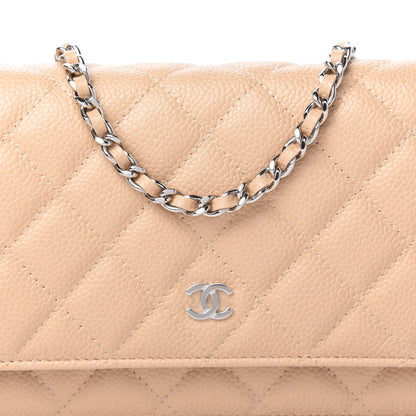 Chanel Caviar Quilted Wallet On Chain WOC Beige Clair 11 of 12