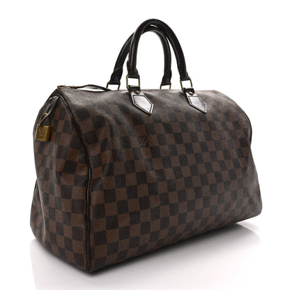 Louis Vuitton Damier Ebene Speedy 35 3 of 12