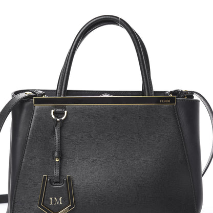 Fendi Vitello Elite Petite 2Jours Tote Black 6 of 8