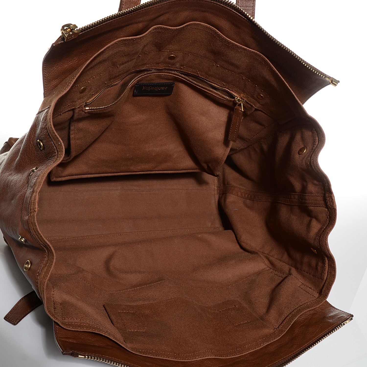 Saint Laurent Leather Muse Two Zip Top Cabas 5 of 8