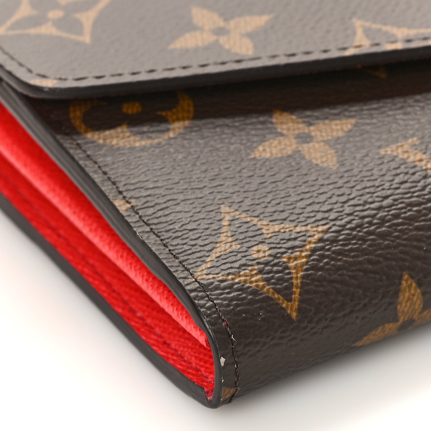 Monogram Sarah Wallet NM Coquelicot