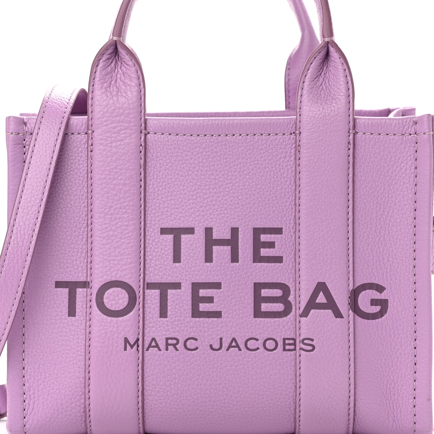 Grained Calfskin Small The Tote Bag Regal Orchid