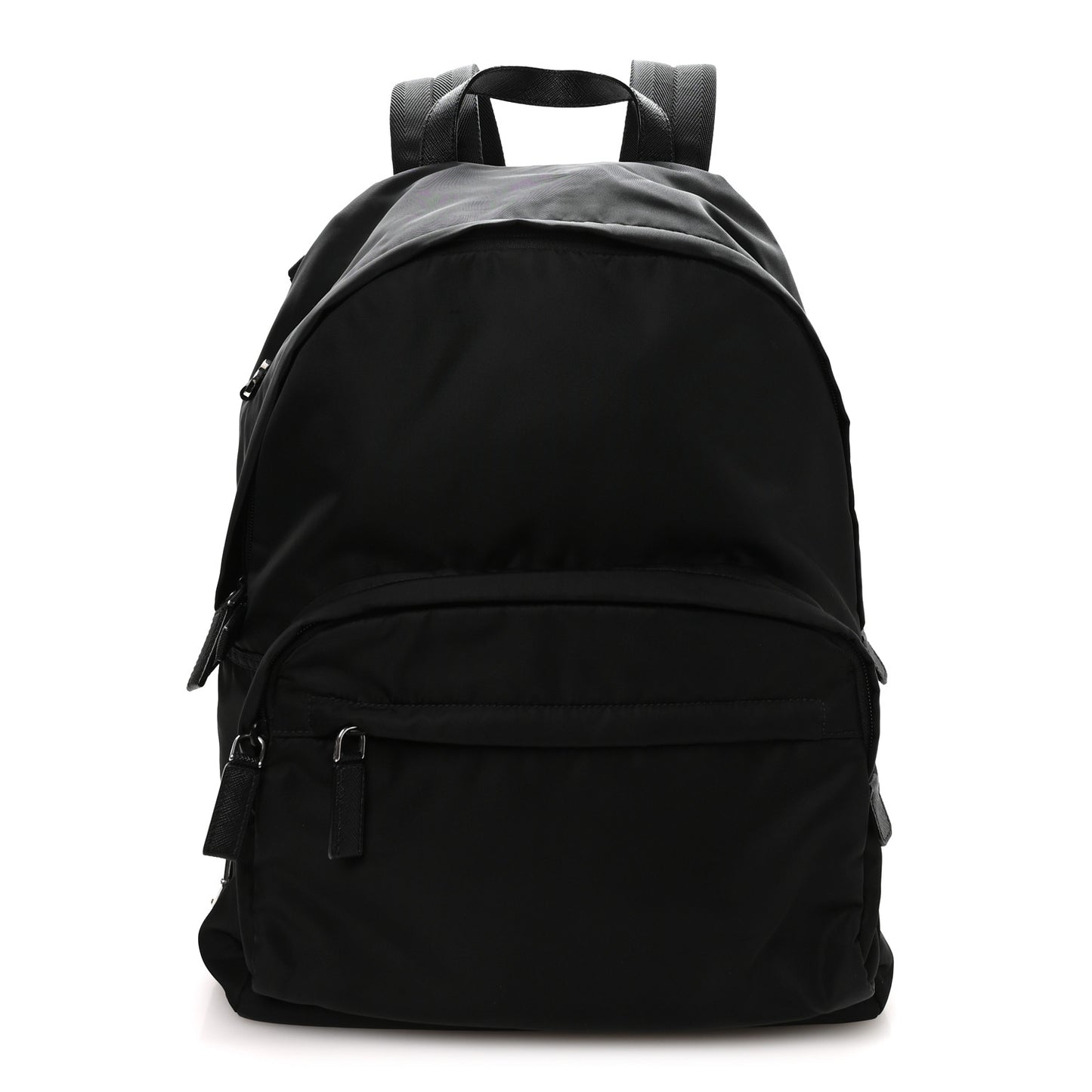 Tessuto Nylon Saffiano Day Backpack Black
