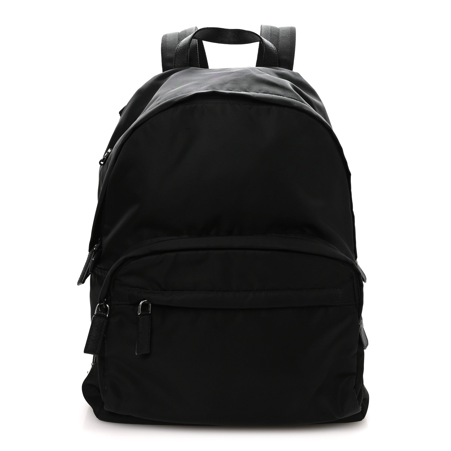 Prada Tessuto Nylon Saffiano Day Backpack Black 1 of 11