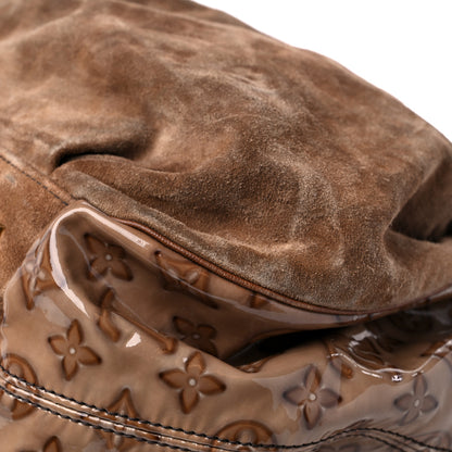 Louis Vuitton Suede Patent Monogram Irene Brown 10 of 17