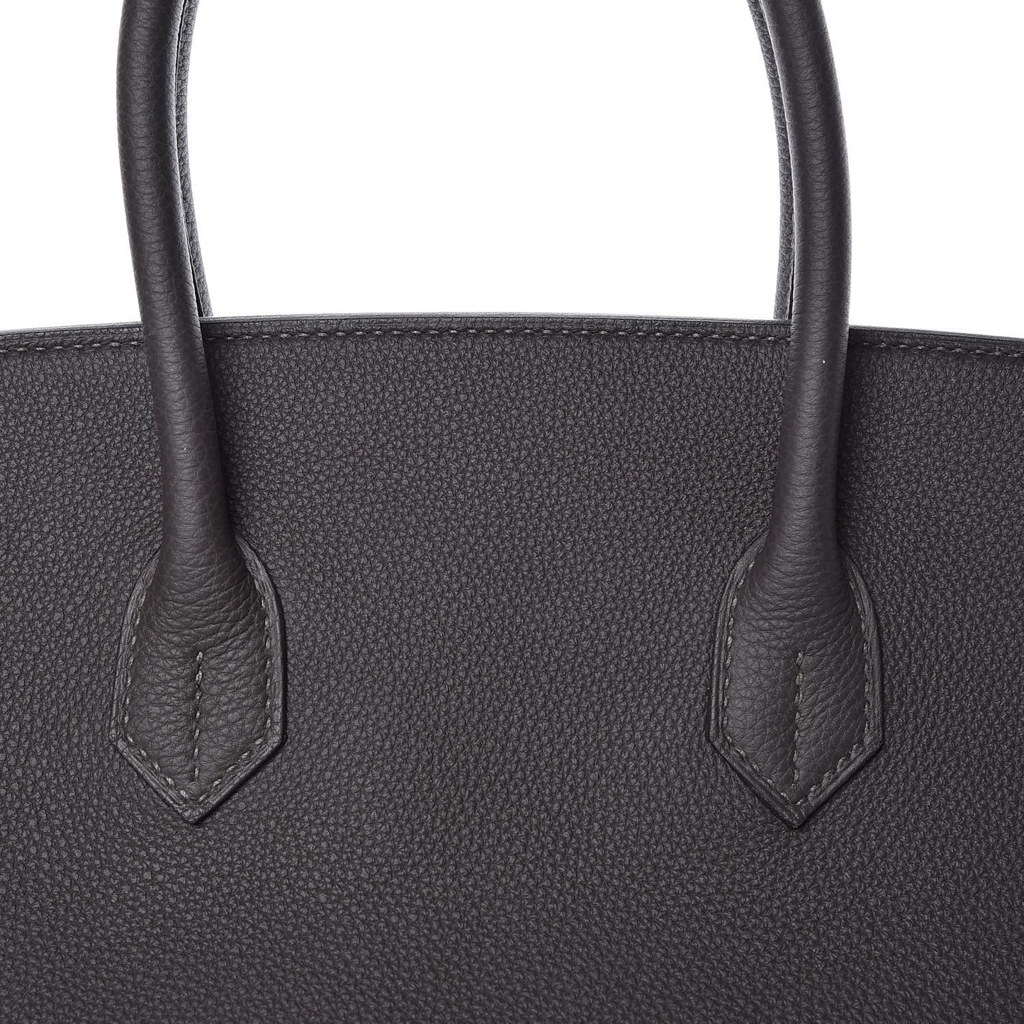 Lambskin Bi-Cabas Grey Cognac
