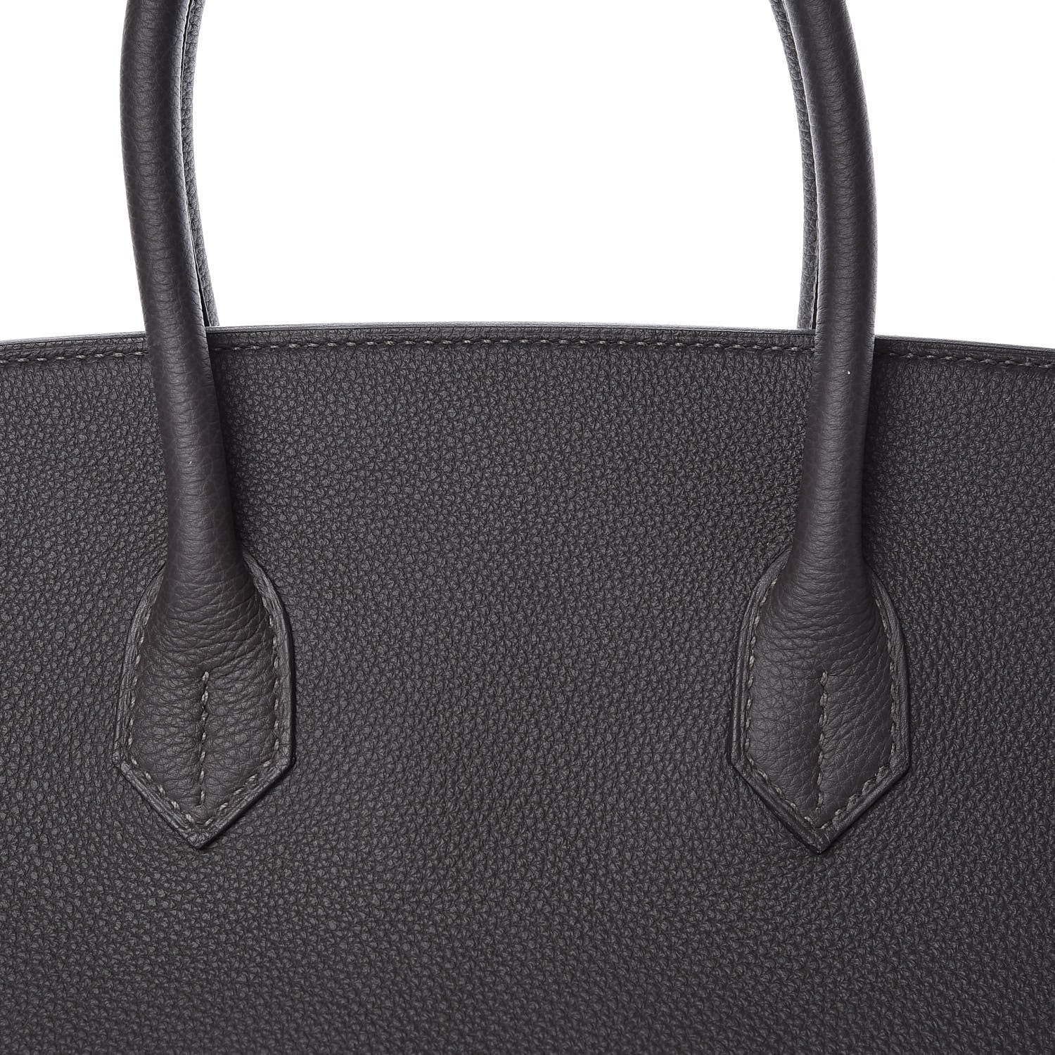 Celine Lambskin Bi-Cabas Grey Cognac 15 of 68