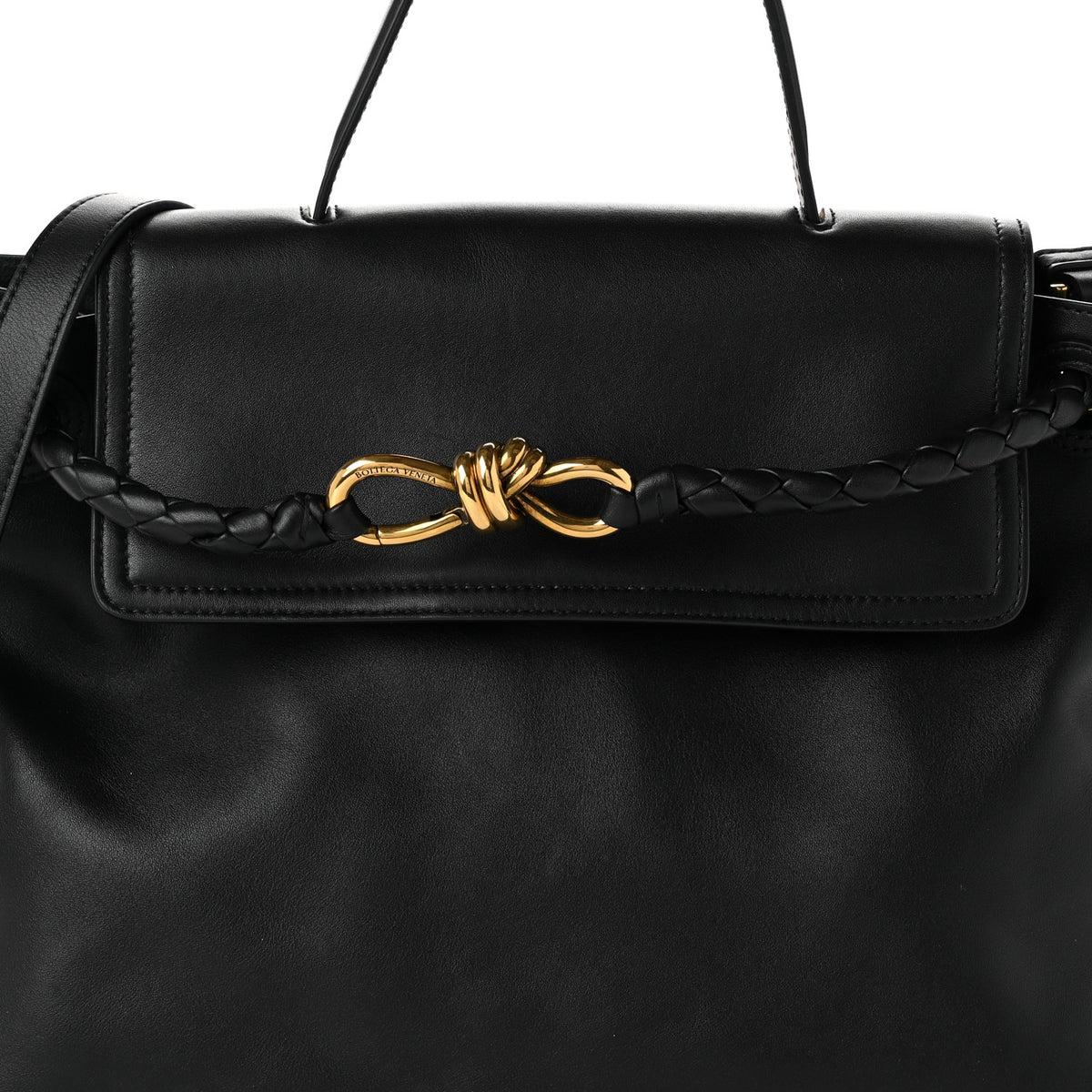 Bottega Veneta Silky Calfskin Medium Ciao Ciao Black 8 of 10