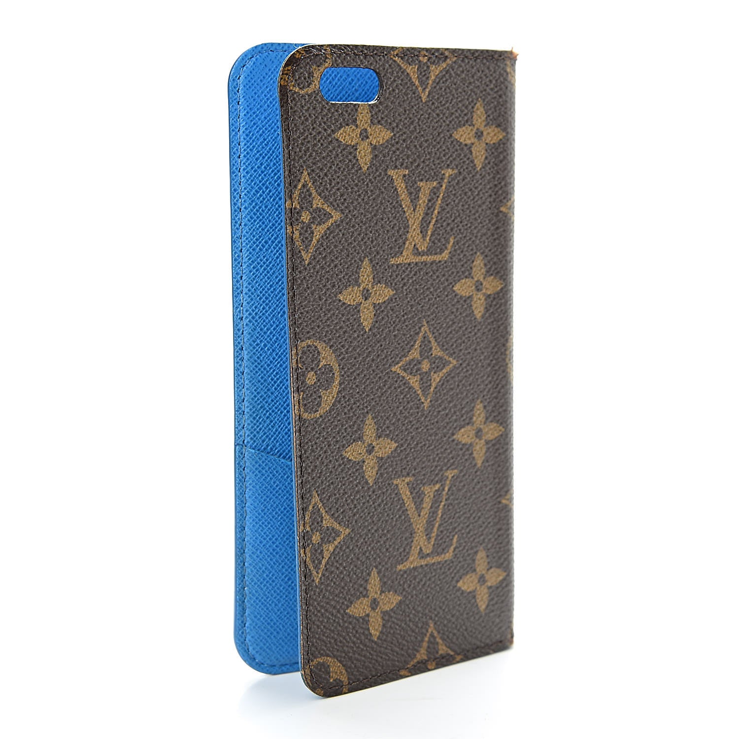 Louis Vuitton Monogram iPhone 6 Plus Folio Case Blue 3 of 11
