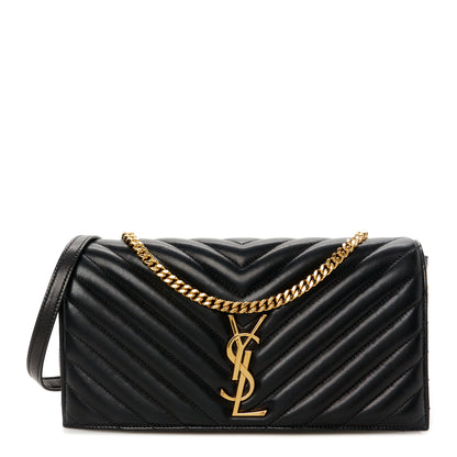 Saint Laurent Lambskin Matelasse Monogram Kate 99 Black 1 of 10
