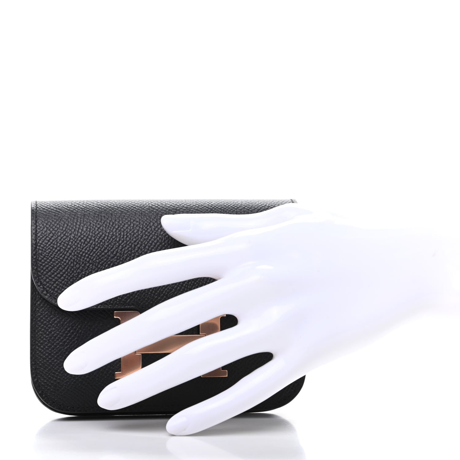 Hermes Epsom Constance Slim Wallet Black 2 of 9