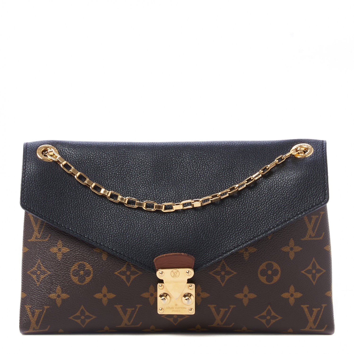 Louis Vuitton Monogram Pallas Chain Black 1 of 8