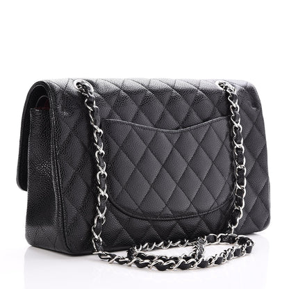 Chanel Caviar Quilted Medium Double Flap Black 3 of 8