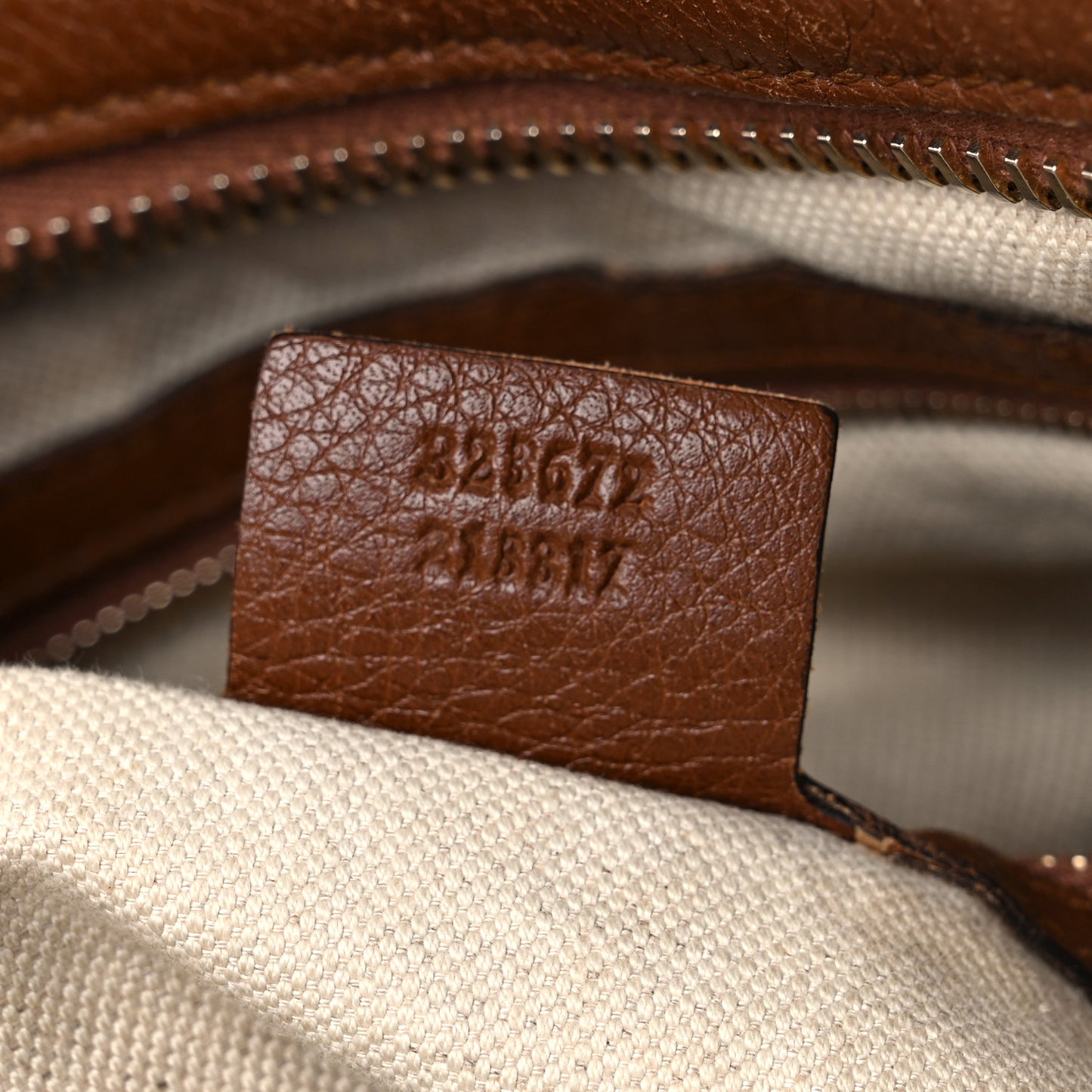Pebbled Calfskin Medium Bree Shoulder Bag Nut Brown