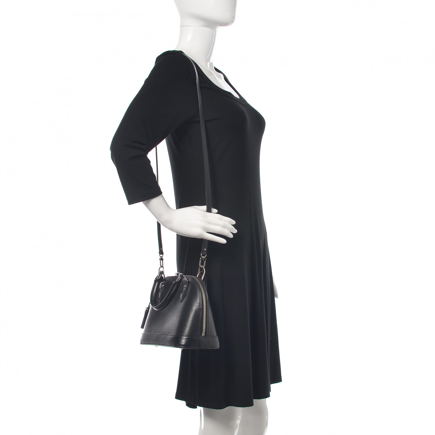 Louis Vuitton Epi Alma BB Black 2 of 9