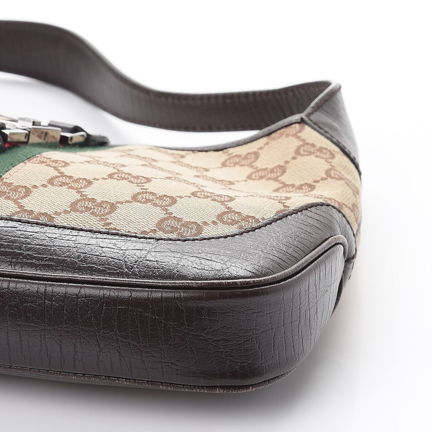 Monogram Web Small Jackie O Hobo Dark Brown