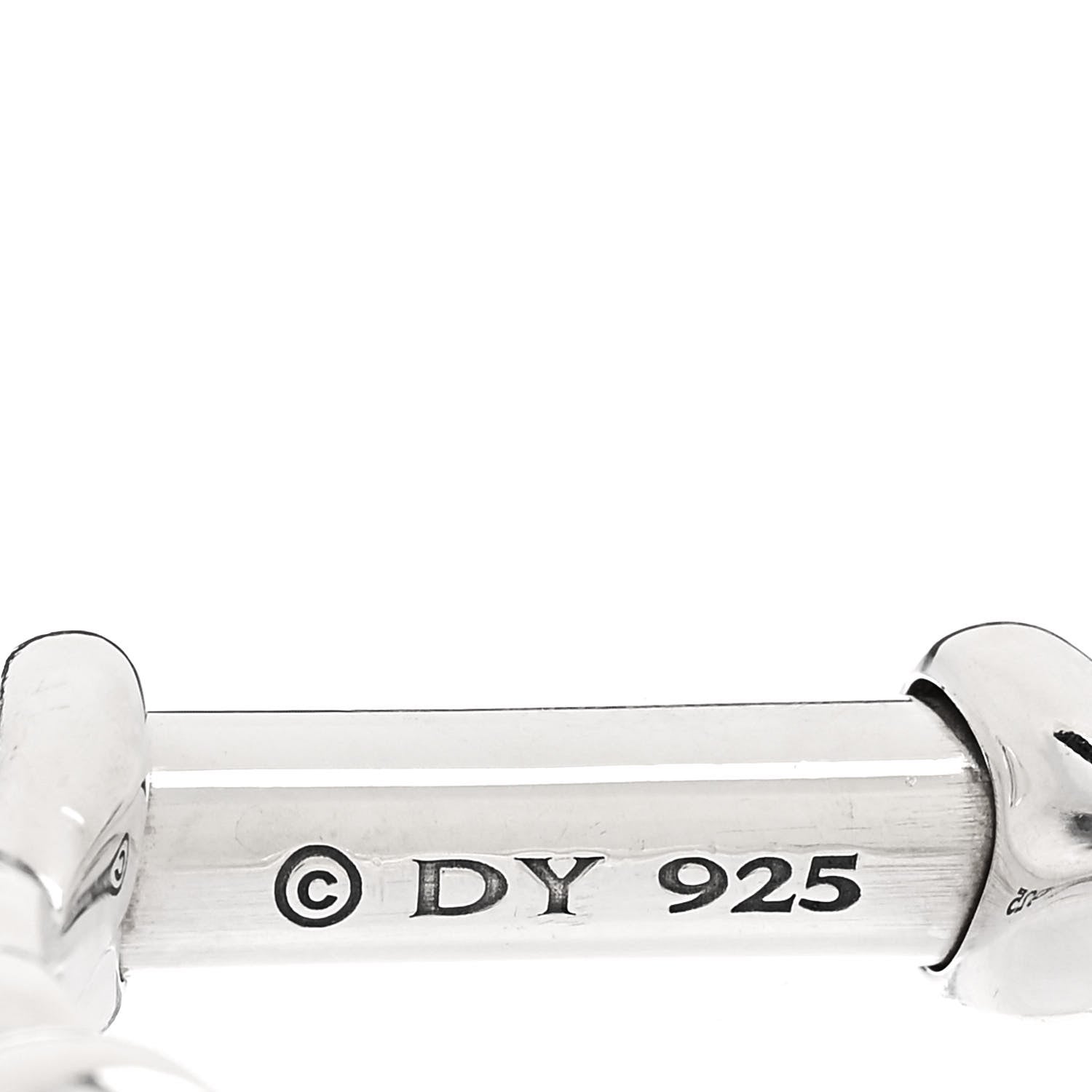 David Yurman Sterling Silver Barrel Ring 63 10.5 4 of 4