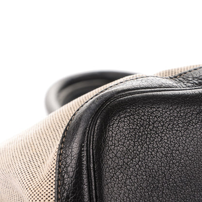 Hermes Buffle Skipper Toile Garden Party 36 MM Tote Black 12 of 13