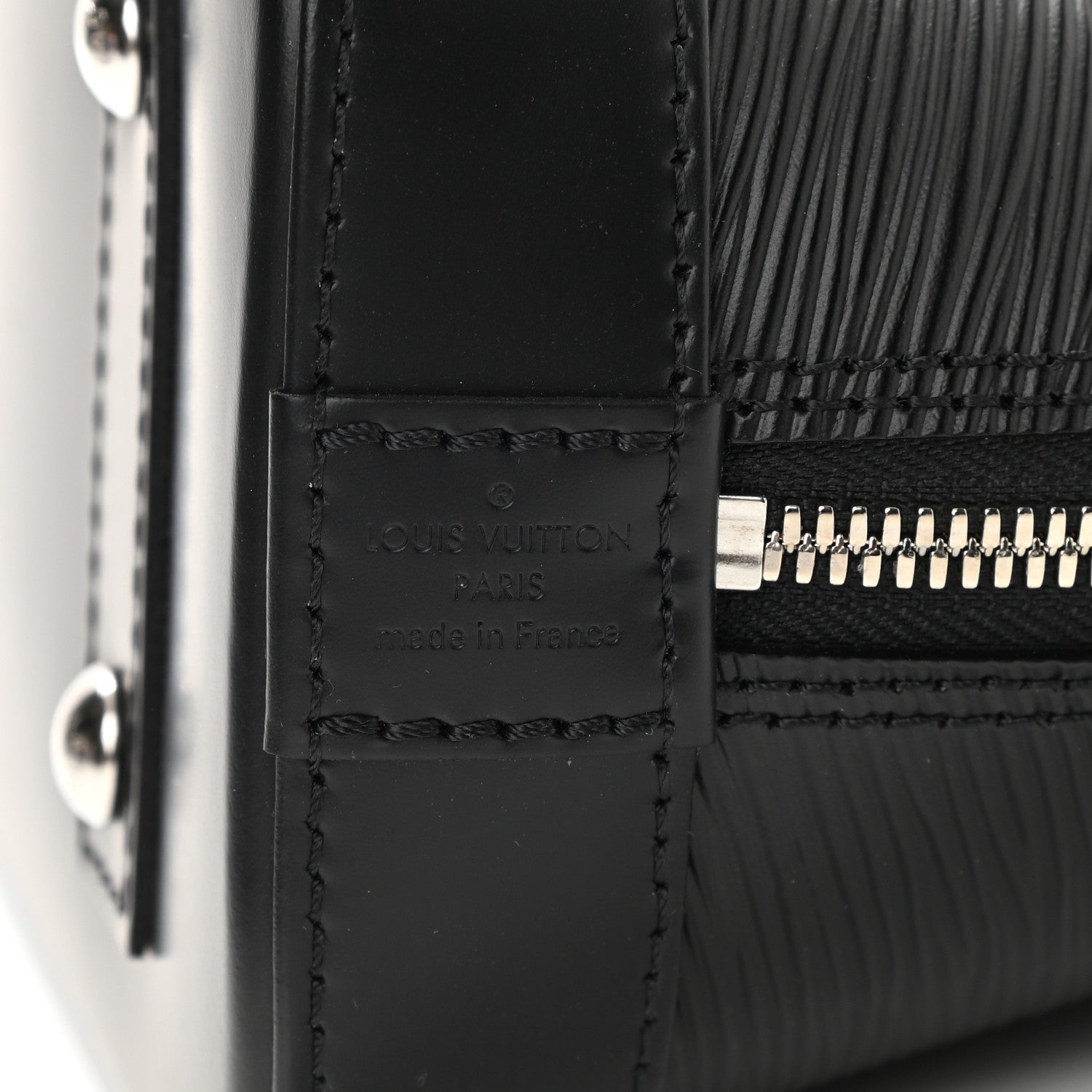 Louis Vuitton Epi Alma BB Black 6 of 9