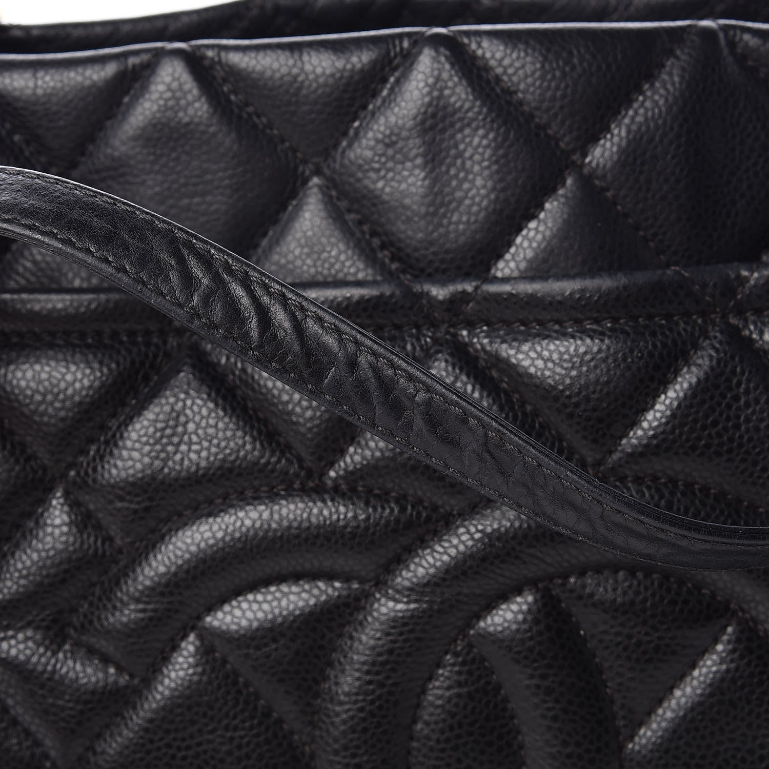 Chanel Caviar Quilted Shopping Tote Black 11 of 14