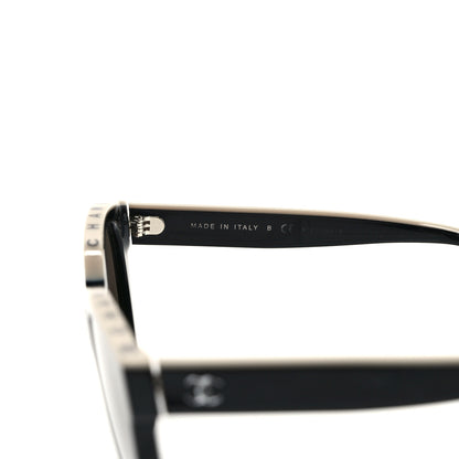 Chanel Acetate CC Butterfly Sunglasses 5414-A Black Beige 7 of 7