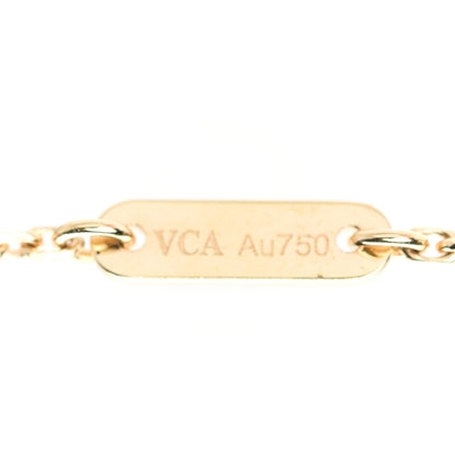 Van Cleef & Arpels 18K Yellow Gold Diamond Mini Frivole Pendant Pave Necklace 5 of 7