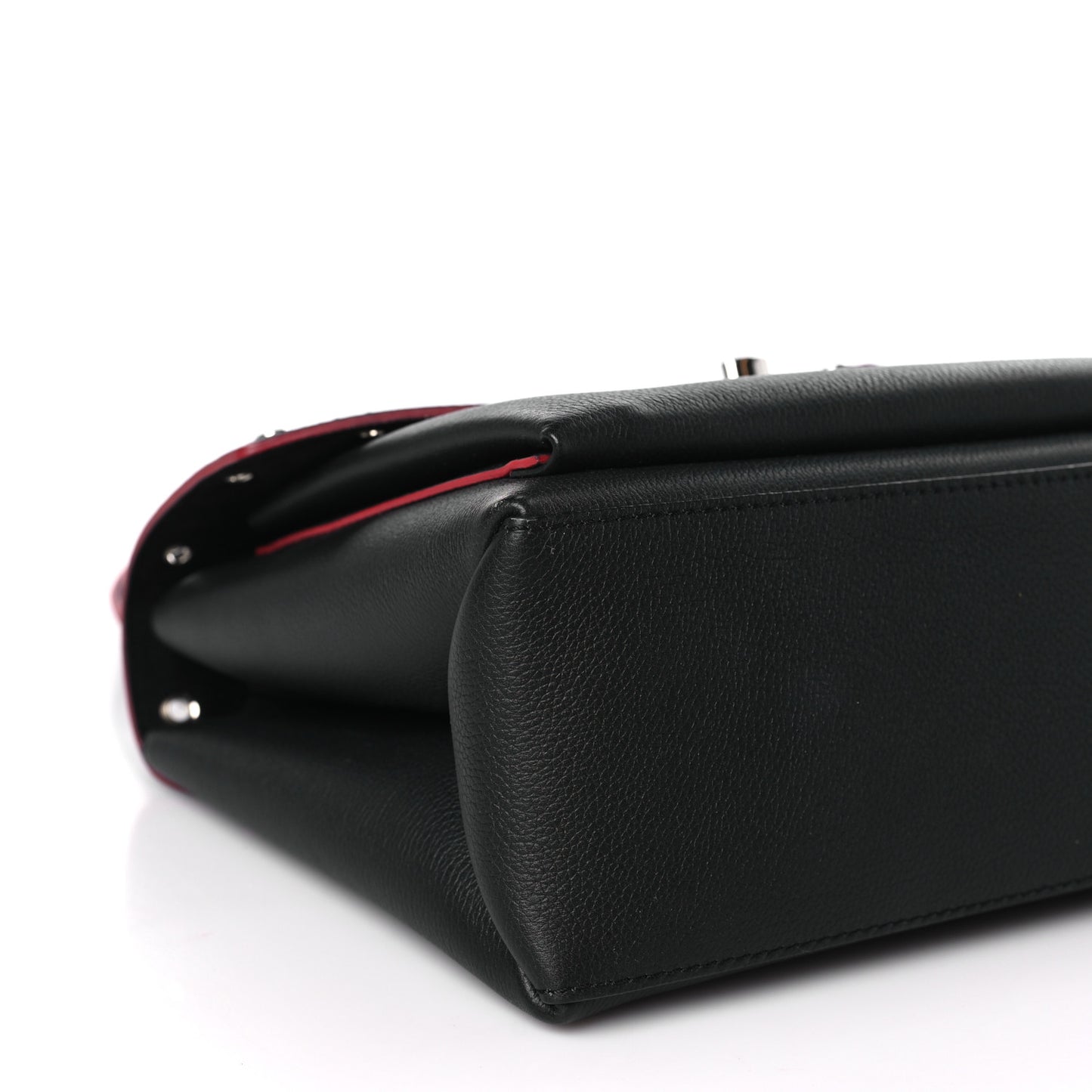 Soft Calfskin My Lockme Rivets Black