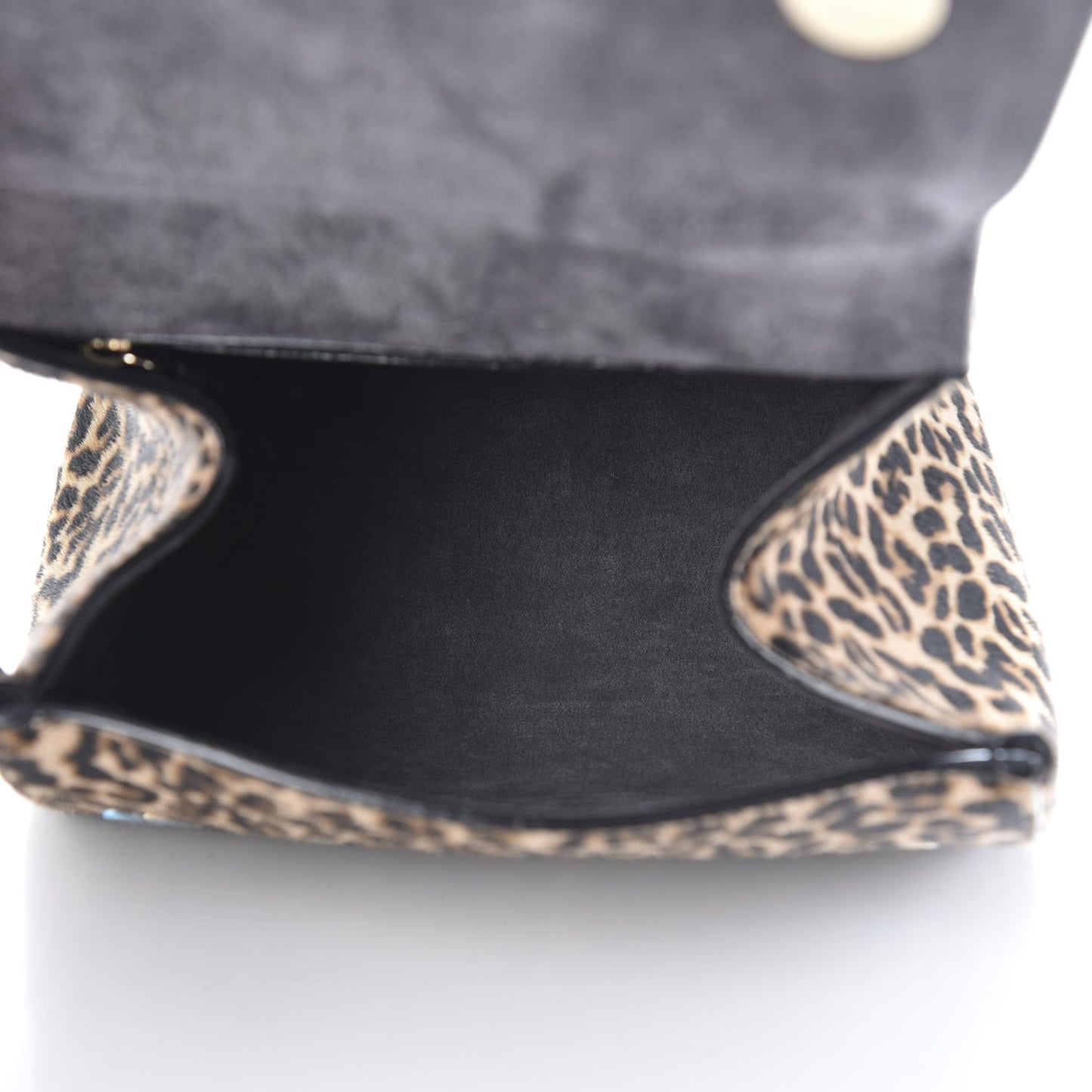 Pony Hair Leopard Print Madeline Top Handle Bag Natural Mix