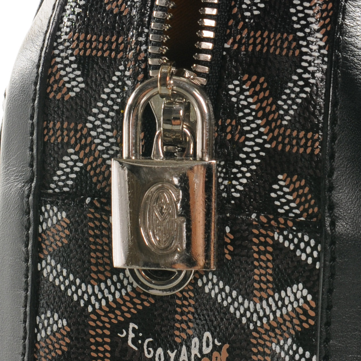 Goyardine Saint Jeanne MM Bowler Black