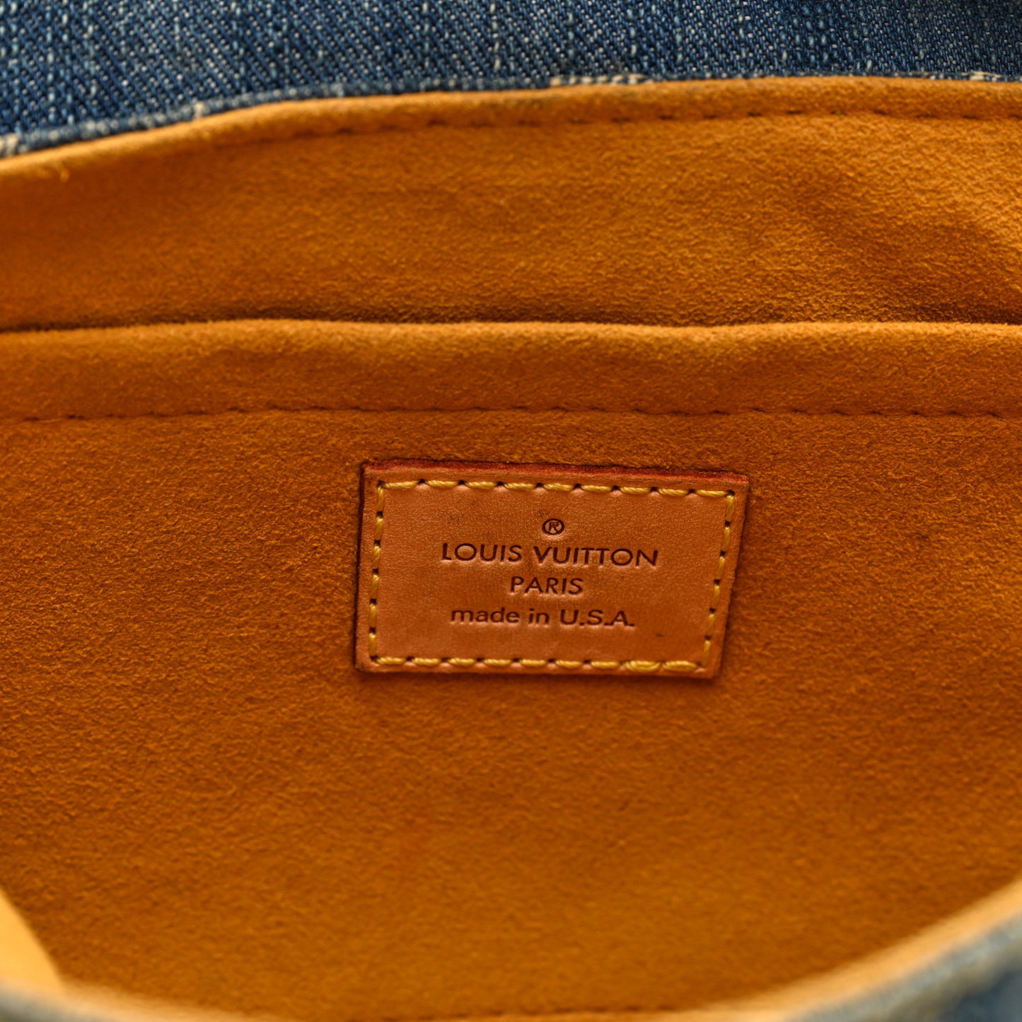 Monogram Denim Mini Pleaty Blue