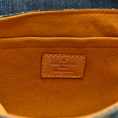 Louis Vuitton Monogram Denim Mini Pleaty Blue 6 of 9
