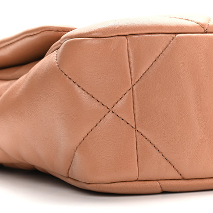 Chanel Lambskin Quilted Medium Chanel 19 Flap Light Brown 8 of 9