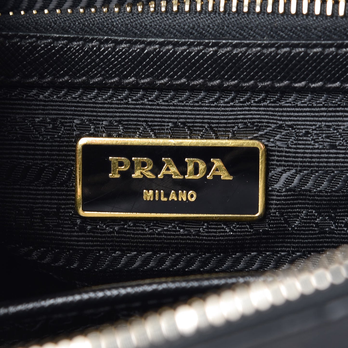 Saffiano Small Galleria Double Zip Tote Black