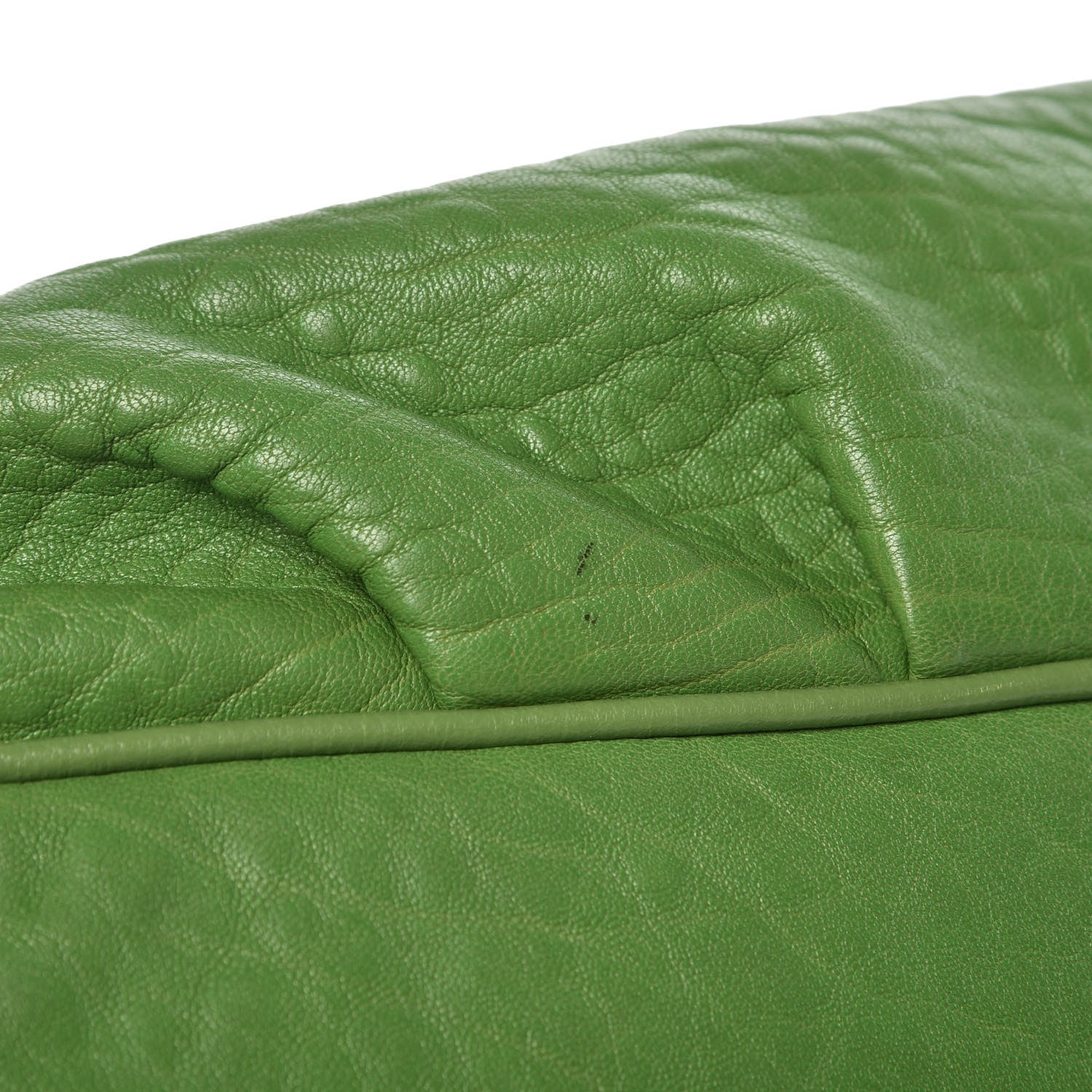 Fendi Crinkled Lambskin Mia Shoulder Flap Verde Pisello 8 of 11