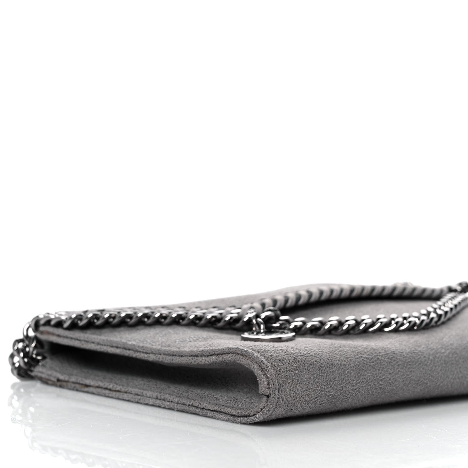 Stella McCartney Shaggy Deer Mini Falabella Crossbody Bag Grey 7 of 8