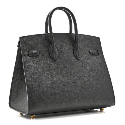Hermes Epsom Birkin Sellier 25 Black 3 of 11