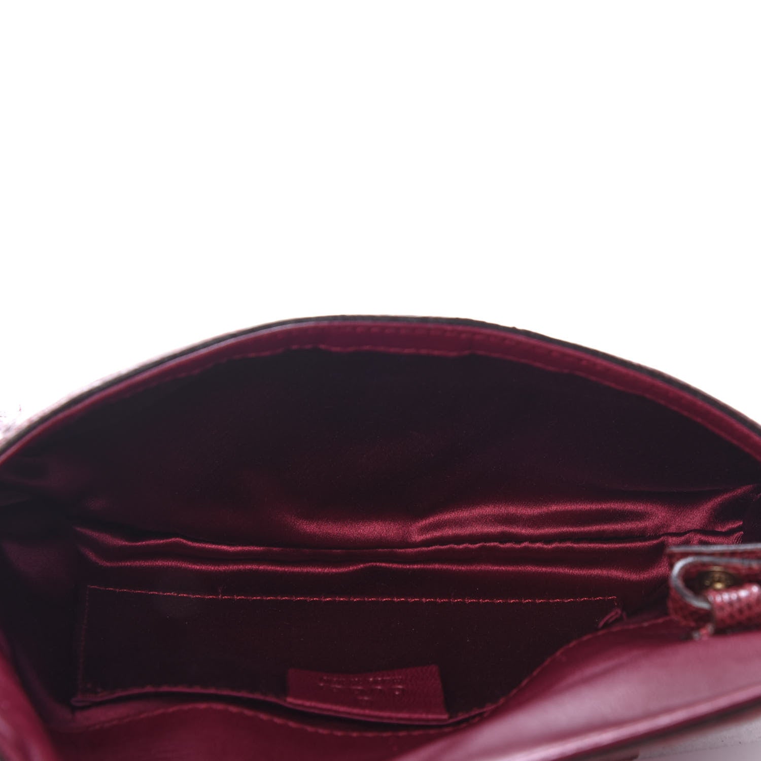 Gucci Sequin Lizard Crystal Wristlet Clutch Bag Bordeaux 5 of 7